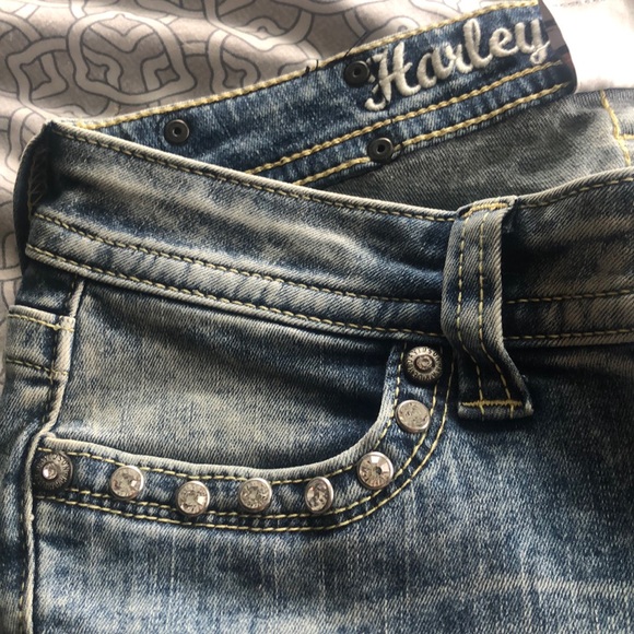 Harley Davidson Jewelled jeans size 4 - Picture 3 of 7